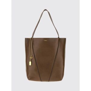 Chloe Women Spin Grained Calfskin Tote Bag Chloe With Logo Charm